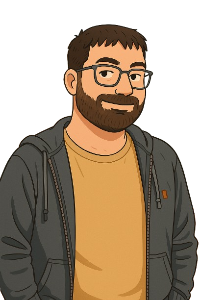 Cartoon illustration of the site owner